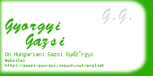 gyorgyi gazsi business card